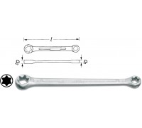 Ключ двойной накидной Torx 609-E10xE12