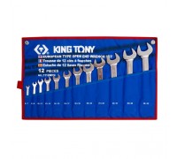 KING TONY Набор рожковых ключей, 6-32 мм , чехол из теторона, 12 предметов