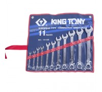 KING TONY Набор комбинированных ключей, 1/4"-15/16", 11 предметов