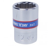 KING TONY Головка торцевая стандартная двенадцатигранная 1/4", 12 мм