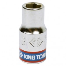 KING TONY Головка торцевая стандартная шестигранная 1/4", 6 мм