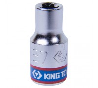 KING TONY Головка торцевая TORX Е-стандарт 1/4", E7, L = 24 мм