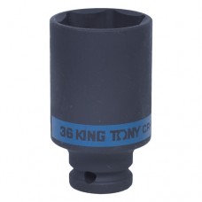 KING TONY Головка торцевая ударная глубокая шестигранная 1/2", 36 мм