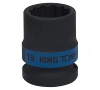 KING TONY Головка торцевая ударная двенадцатигранная 1/2", 19 мм