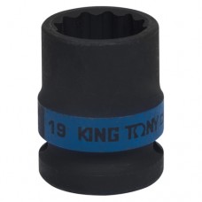 KING TONY Головка торцевая ударная двенадцатигранная 1/2", 19 мм
