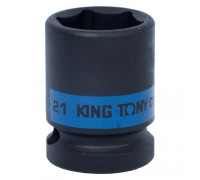 KING TONY Головка торцевая ударная шестигранная 1/2", 21 мм