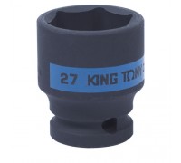 KING TONY Головка торцевая ударная шестигранная 1/2", 27 мм