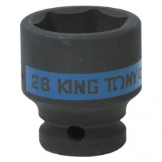KING TONY Головка торцевая ударная шестигранная 1/2", 28 мм