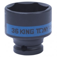 KING TONY Головка торцевая ударная шестигранная 1/2", 36 мм
