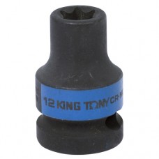 KING TONY Головка торцевая ударная TORX Е-стандарт 1/2", E12, L = 38 мм