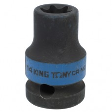 KING TONY Головка торцевая ударная TORX Е-стандарт 1/2", E14, L = 38 мм