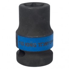 KING TONY Головка торцевая ударная TORX Е-стандарт 1/2", E16, L = 38 мм