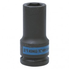 KING TONY Головка торцевая ударная глубокая шестигранная 3/4", 21 мм