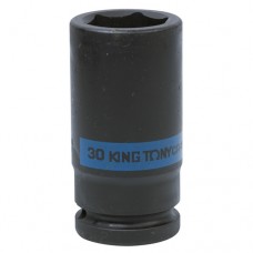 KING TONY Головка торцевая ударная глубокая шестигранная 3/4", 30 мм
