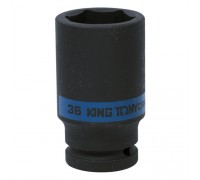 KING TONY Головка торцевая ударная глубокая шестигранная 3/4", 36 мм