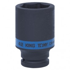 KING TONY Головка торцевая ударная глубокая шестигранная 3/4", 42 мм