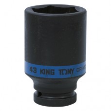 KING TONY Головка торцевая ударная глубокая шестигранная 3/4", 43 мм