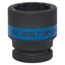 KING TONY Головка торцевая ударная двенадцатигранная 3/4", 36 мм