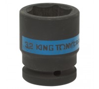 KING TONY Головка торцевая ударная шестигранная 3/4", 32 мм