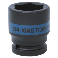 KING TONY Головка торцевая ударная шестигранная 3/4", 34 мм