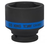 KING TONY Головка торцевая ударная шестигранная 3/4", 55 мм