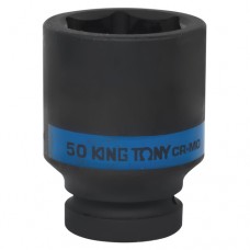 KING TONY Головка торцевая ударная глубокая шестигранная 1", 50 мм