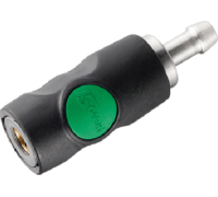 Безопасный разъем "мама" с зеленой кнопкой Prevost ESI 071810, 10 мм шланг