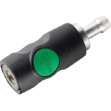 Безопасный разъем "мама" с зеленой кнопкой Prevost ESI 071808, 8 мм шланг